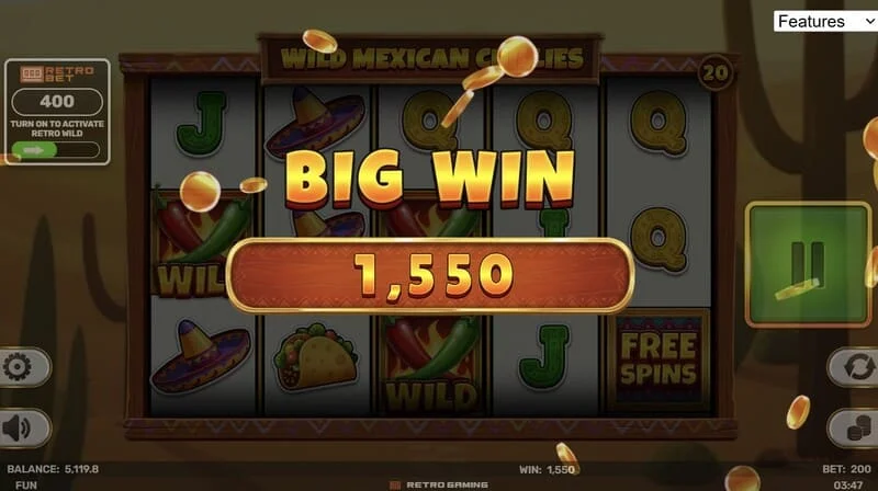 Wild Mexican Chillies – didelis laimėjimas per Free Spins